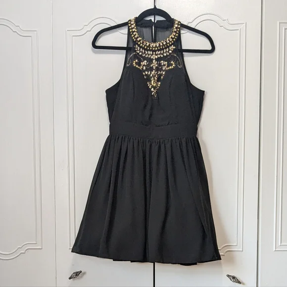 Windsor | Dresses | Windsor Black Mini Chic And Modern Prom Homecoming Dress  Size78 | Poshmark